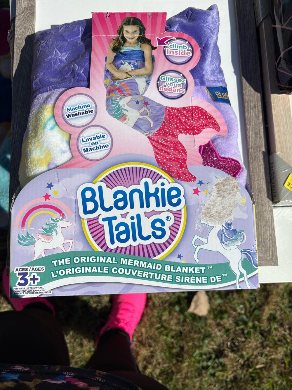 Original Mermaid Blanket for Kids - Purple